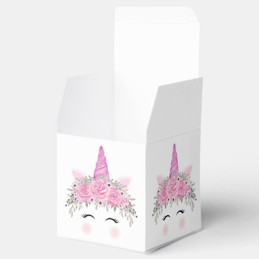 Schachtel für Einhorn-Gastgeschenk Geschenkschachtel (Geöffnet)