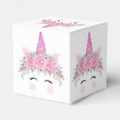 Schachtel für Einhorn-Gastgeschenk Geschenkschachtel (Rückseite)