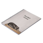 Schachtel für graue Tabby Katzen Notizblock (Linke Seite)