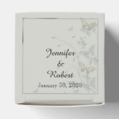 Schachtel für graue und blaue Schmetterlingswiese Geschenkschachtel (Oben)