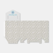 Schachtel für graue und blaue Schneeflocke Geschenkschachtel (Ungefaltet)