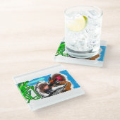 Schachtel für Holzschmuck Glasuntersetzer (Schrägansicht)