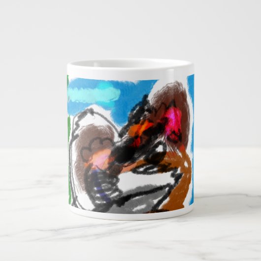 Schachtel für Holzschmuck Jumbo-Tasse (Vorderseite)