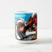 Schachtel für Holzschmuck Kaffeetasse (Mittel)