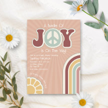Schachtel für Joy Mute Rainbow Peace Schild Babydu