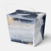 Schachtel für Navy und Gold Baby Dusche Geschenkschachtel (Rückseite)