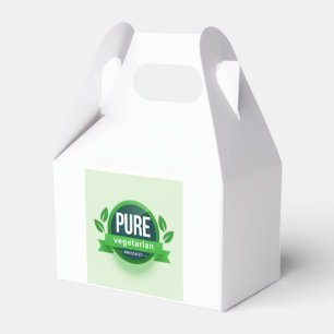 Schachtel für reine vegetarische grüne Blätter Geschenkschachtel