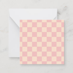 Schachtel für Rosa und Creme Mitteilungskarte