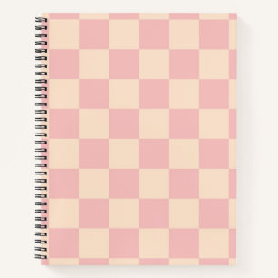Schachtel für Rosa und Creme Notizblock