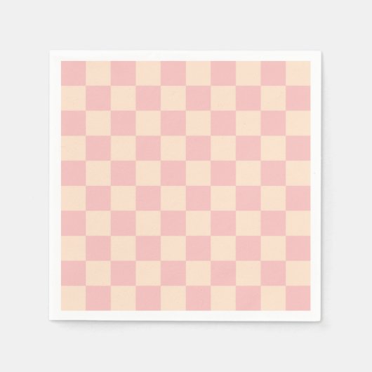 Schachtel für Rosa und Creme Serviette (Vorderseite)
