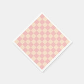 Schachtel für Rosa und Creme Serviette (Ecke)