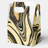 Schachtel für Schwarz-Gold-Marmor Geschenkschachtel (Geöffnet)