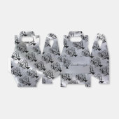 Schachtel für Schwarz-Silber-Musik-Treble-Clef-Tre Geschenkschachtel (Ungefaltet)