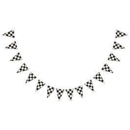 Schachtel für Schwarz-Weiß-Racing Wimpelkette