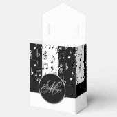 Schachtel für Schwarz-Weiß-Streifen Geschenkschachtel (Geöffnet)