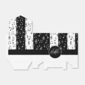 Schachtel für Schwarz-Weiß-Streifen Geschenkschachtel (Ungefaltet)