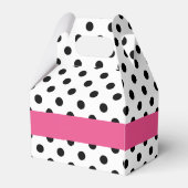 Schachtel für schwarze Polka-Punkte und rosa Strei Geschenkschachtel (Rückseite)