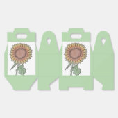 Schachtel für Sonnenblumen Geschenkschachtel (Ungeklappt)