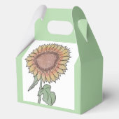 Schachtel für Sonnenblumen Geschenkschachtel (Rückseite)