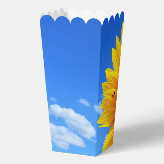 Schachtel für Sonnenblumen und Bienen Geschenkschachtel (Rückseite)