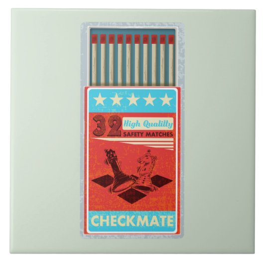 Schachtel für Streichhölzer Pop Fliese (Vorderseite)