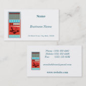 Schachtel für Streichhölzer Pop Visitenkarte (Vorne/Hinten)