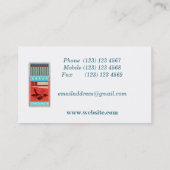 Schachtel für Streichhölzer Pop Visitenkarte (Rückseite)