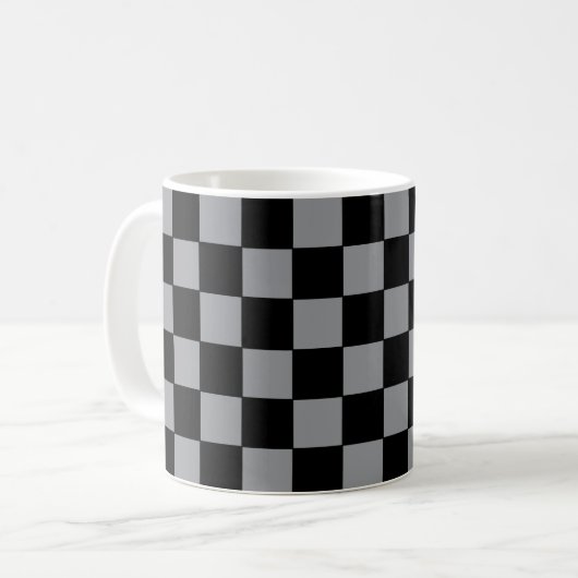 Schachtel grau und schwarz kaffeetasse (Vorderseite Links)