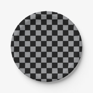 Schachtel grau und schwarz pappteller
