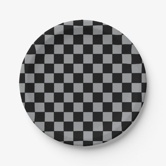 Schachtel grau und schwarz pappteller (Vorderseite)