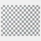 Schachtel grau und weiß fleecedecke (Vorderseite (Horizontal))