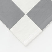 Schachtel grau und weiß fleecedecke (Ecke)