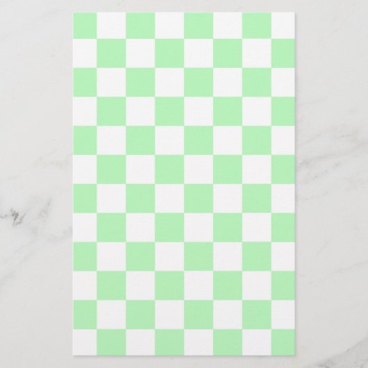 Schachtel grün und weiß briefpapier (Vorderseite)