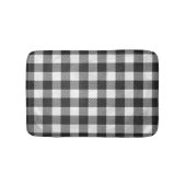 Schachtel Kariert Schwarz/Weiß Badematte (Vorderseite)