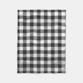 Schachtel Kariert Schwarz/Weiß Fleecedecke (Vorderseite)