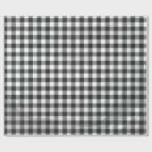 Schachtel Kariert Schwarz/Weiß Geschenkpapier (Flach)