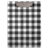 Schachtel Kariert Schwarz/Weiß Klemmbrett (Vorderseite)