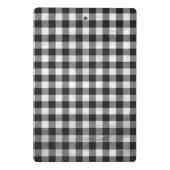 Schachtel Kariert Schwarz/Weiß Mini Klemmbrett (Rückseite)