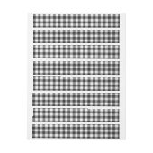 Schachtel Kariert Schwarz/Weiß Rundum-Adressaufkleber (Bogen)