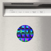 Schachtel mit blauen Herzen Magnet (In Situ (Geschirrspüler))
