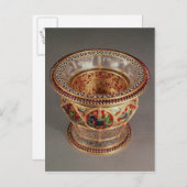 Schachtel mit Plique-a-jour und Garnelen Postkarte (Vorne/Hinten)