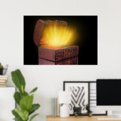 Schachtel mit Schätzen Poster (Heimbüro)