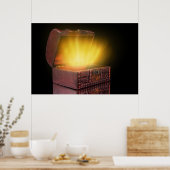 Schachtel mit Schätzen Poster (Küche)