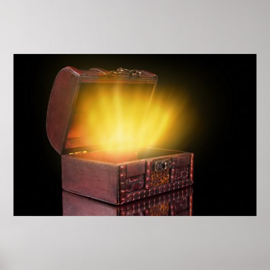 Schachtel mit Schätzen Poster (Vorne)