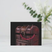 Schachtel mit Schätzen Postkarte (Stehend Vorderseite)
