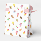 Schachtel mit süßem, farbenfrohen Ice Cream Muster Geschenkschachtel (Rückseite)