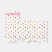 Schachtel mit süßem, farbenfrohen Ice Cream Muster Geschenkschachtel (Ungefaltet)