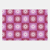 Schachtel mit weißem Hintergrund auf roter und ros Geschenkpapier Set (Vorderseite 3)