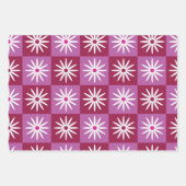 Schachtel mit weißem Hintergrund auf roter und ros Geschenkpapier Set (Vorderseite 2)