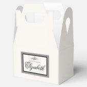 Schachtel mit weißer und schwarzer Gastgeschenk Ho Geschenkschachtel (Geöffnet)